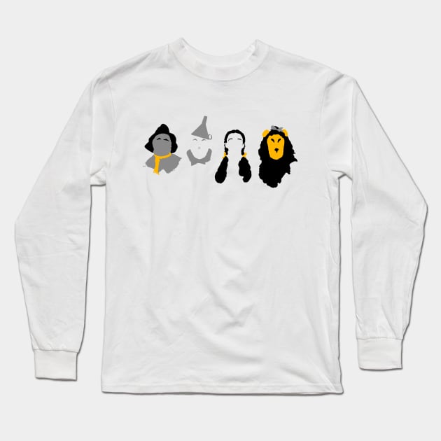 Wizard of Oz Team Silhouettes Long Sleeve T-Shirt by AnotherOne